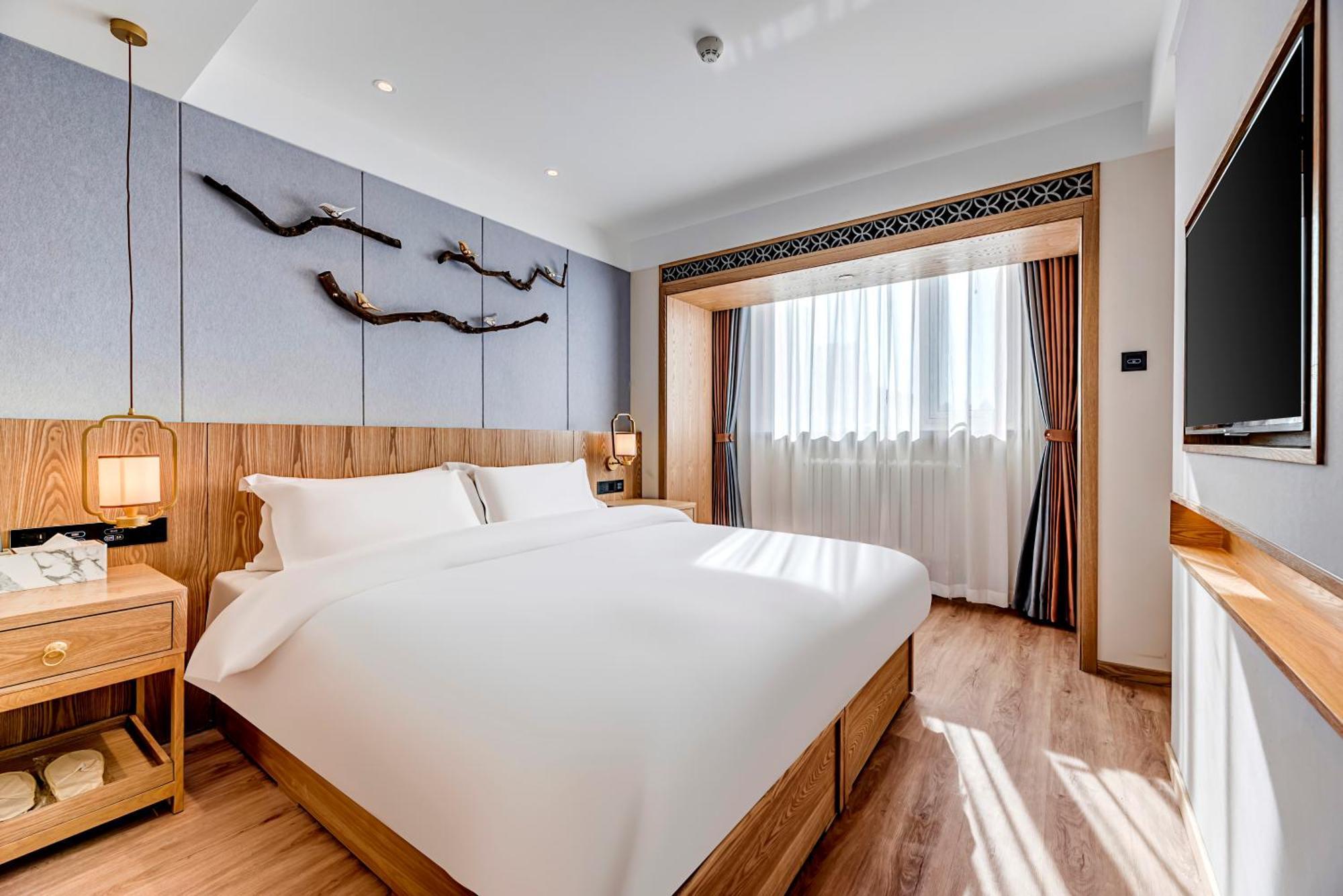 Happy Dragon Universal Vacation Hotel - Close To Universal Studio And Wanda Plaza,Free Shuttle To The Resort,Free Coffee,Laundry Beijing Eksteriør billede