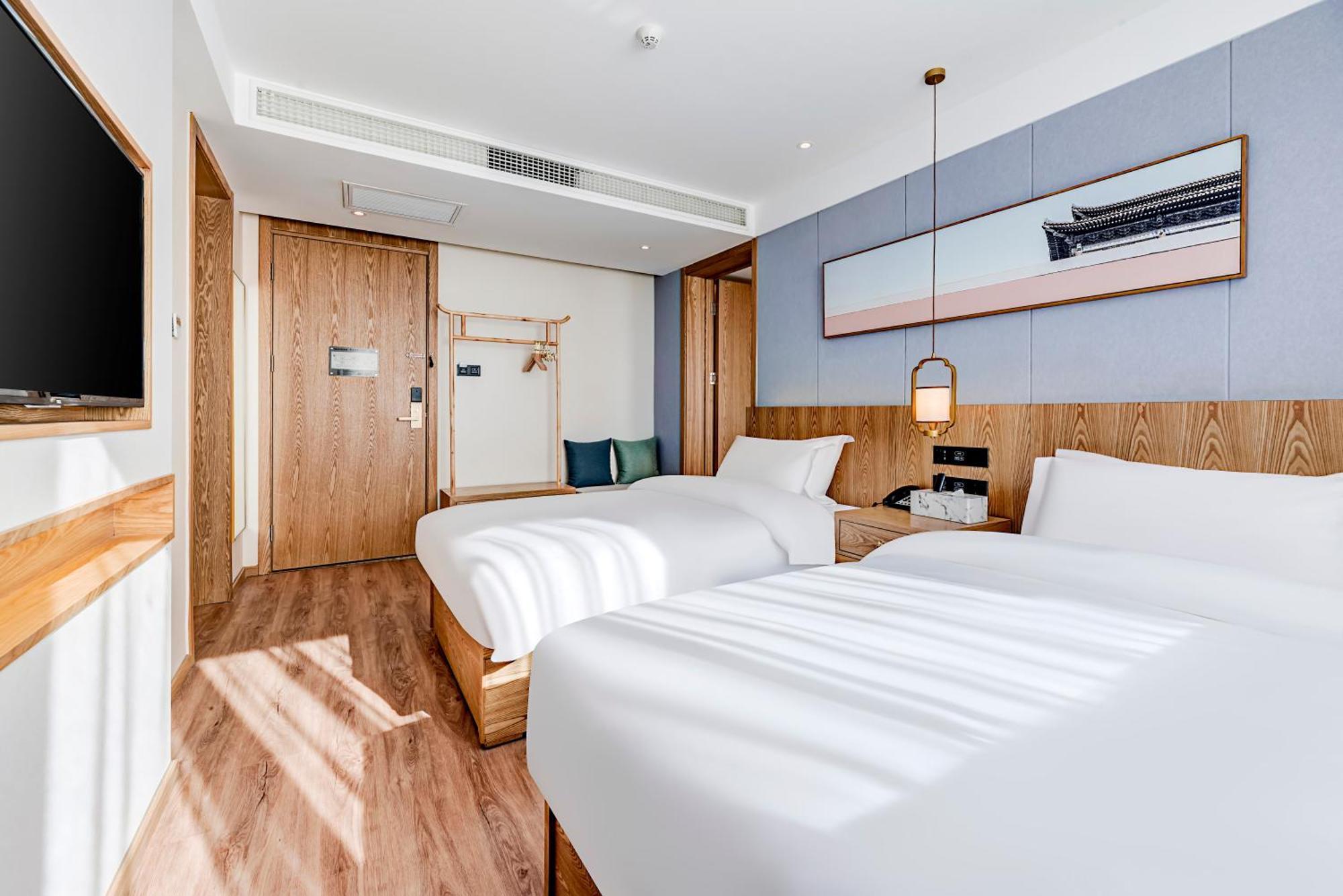 Happy Dragon Universal Vacation Hotel - Close To Universal Studio And Wanda Plaza,Free Shuttle To The Resort,Free Coffee,Laundry Beijing Eksteriør billede