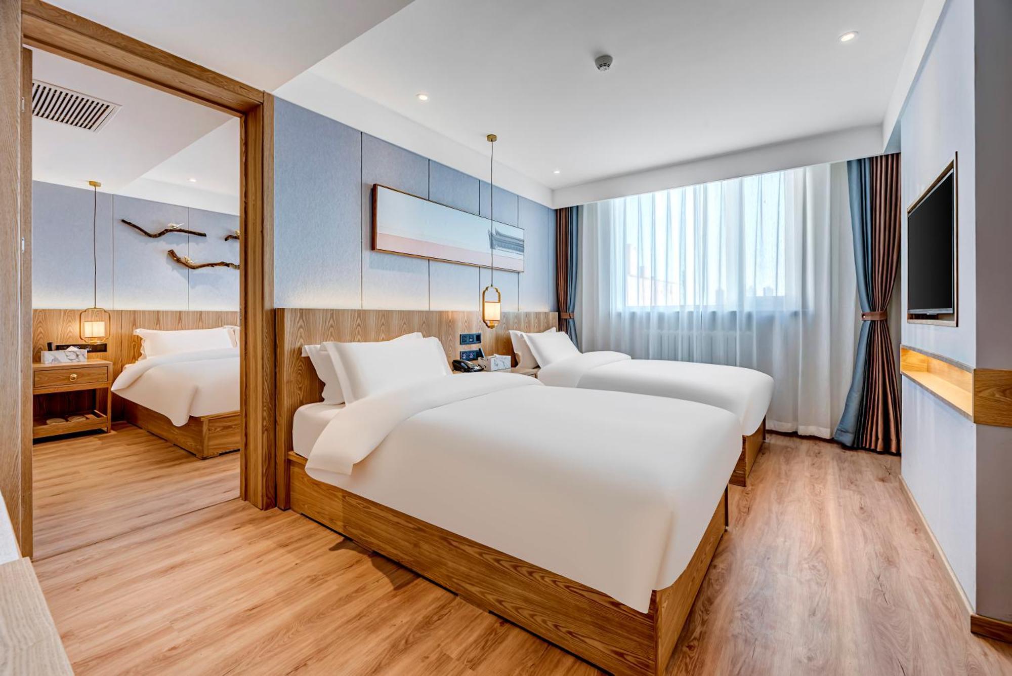 Happy Dragon Universal Vacation Hotel - Close To Universal Studio And Wanda Plaza,Free Shuttle To The Resort,Free Coffee,Laundry Beijing Eksteriør billede