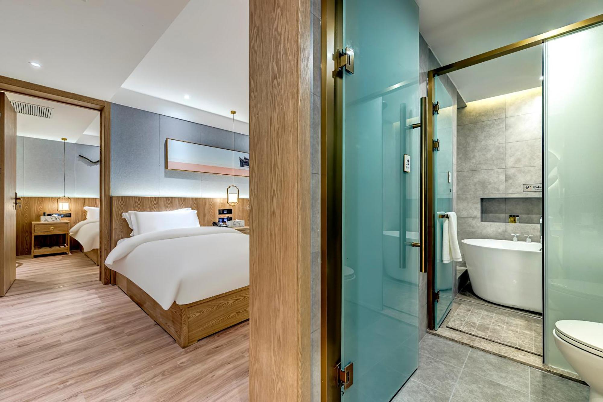 Happy Dragon Universal Vacation Hotel - Close To Universal Studio And Wanda Plaza,Free Shuttle To The Resort,Free Coffee,Laundry Beijing Eksteriør billede