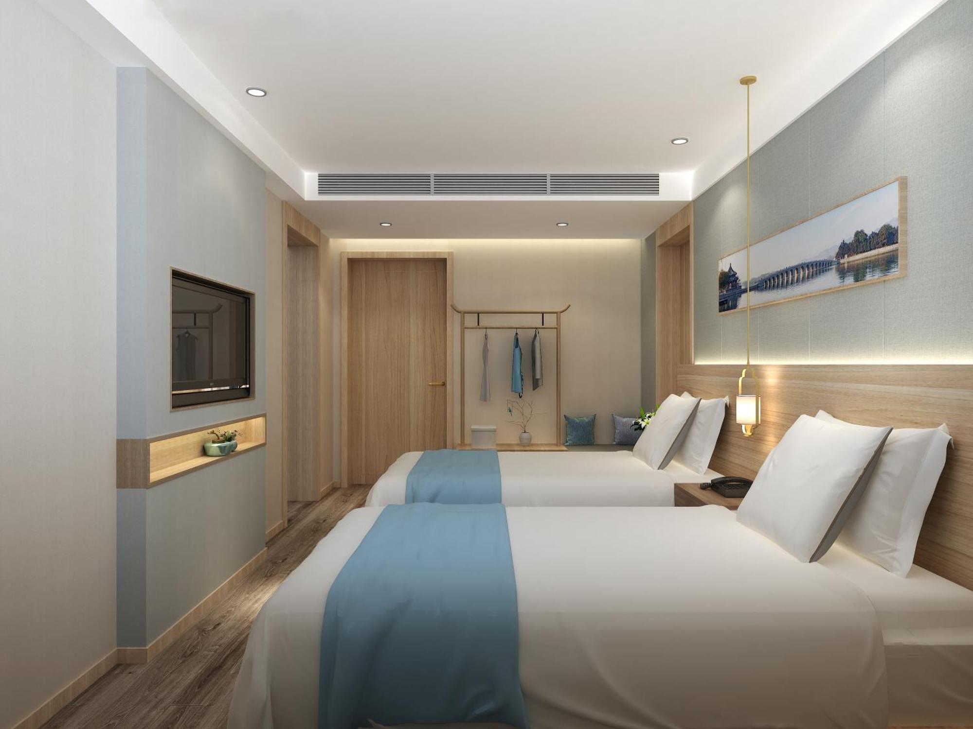 Happy Dragon Universal Vacation Hotel - Close To Universal Studio And Wanda Plaza,Free Shuttle To The Resort,Free Coffee,Laundry Beijing Eksteriør billede