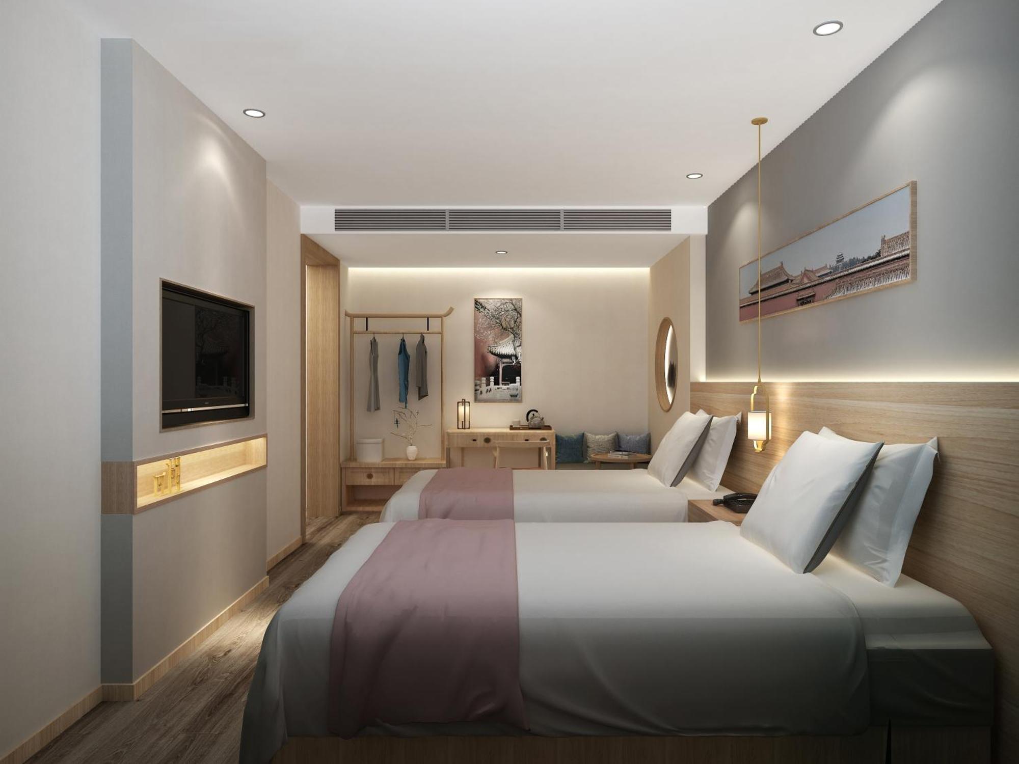 Happy Dragon Universal Vacation Hotel - Close To Universal Studio And Wanda Plaza,Free Shuttle To The Resort,Free Coffee,Laundry Beijing Eksteriør billede